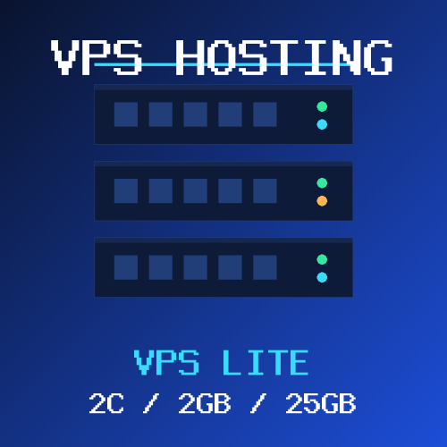 VPS Hosting Icon VPS-2C-2GB VPS Lite VPS hosting plan with 2 CORES and 2 GB RAM