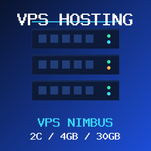 VPS Hosting Icon VPS-2C-4GB VPS Nimbus VPS hosting plan with 2 CORES and 4 GB RAM