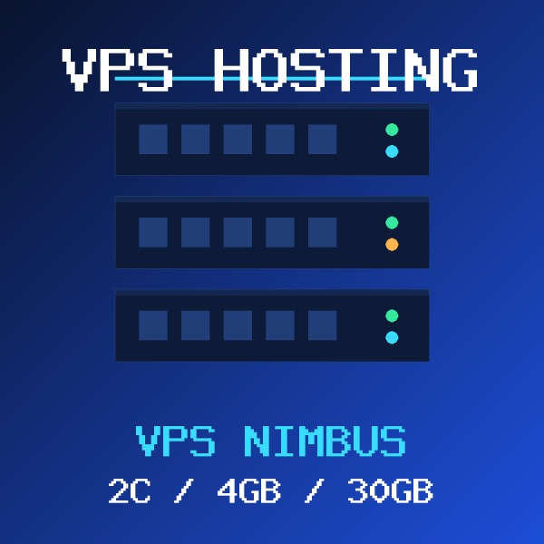 VPS Hosting Icon VPS-2C-4GB VPS Nimbus VPS hosting plan with 2 CORES and 4 GB RAM